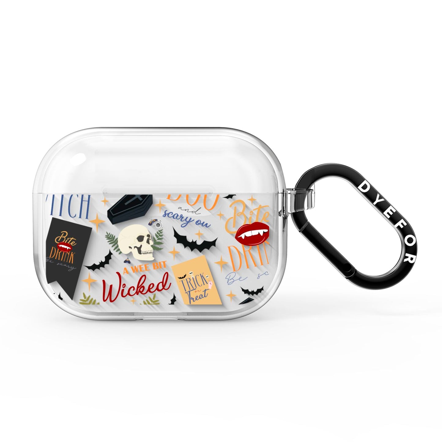 Dramatic Halloween Illustrations AirPods Pro Clear Case