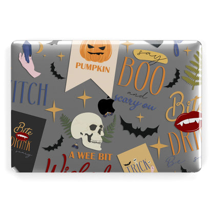 Dramatic Halloween Illustrations Apple MacBook Case