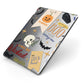 Dramatic Halloween Illustrations Apple iPad Case on Grey iPad Side View