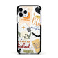 Dramatic Halloween Illustrations Apple iPhone 11 Pro in Silver with Black Impact Case