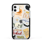 Dramatic Halloween Illustrations Apple iPhone 11 in White with Black Impact Case