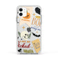 Dramatic Halloween Illustrations Apple iPhone 11 in White with White Impact Case