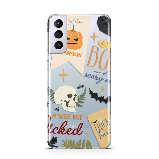 Dramatic Halloween Illustrations Samsung S21 Plus Phone Case