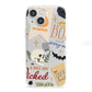 Dramatic Halloween Illustrations iPhone 13 Mini Clear Bumper Case