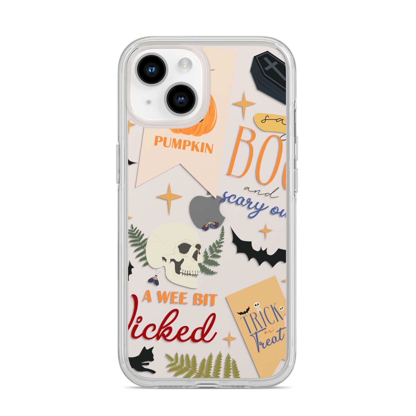 Dramatic Halloween Illustrations iPhone 14 Clear Tough Case Starlight