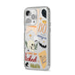 Dramatic Halloween Illustrations iPhone 14 Pro Max Clear Tough Case Silver Angled Image