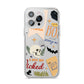 Dramatic Halloween Illustrations iPhone 14 Pro Max Clear Tough Case Silver