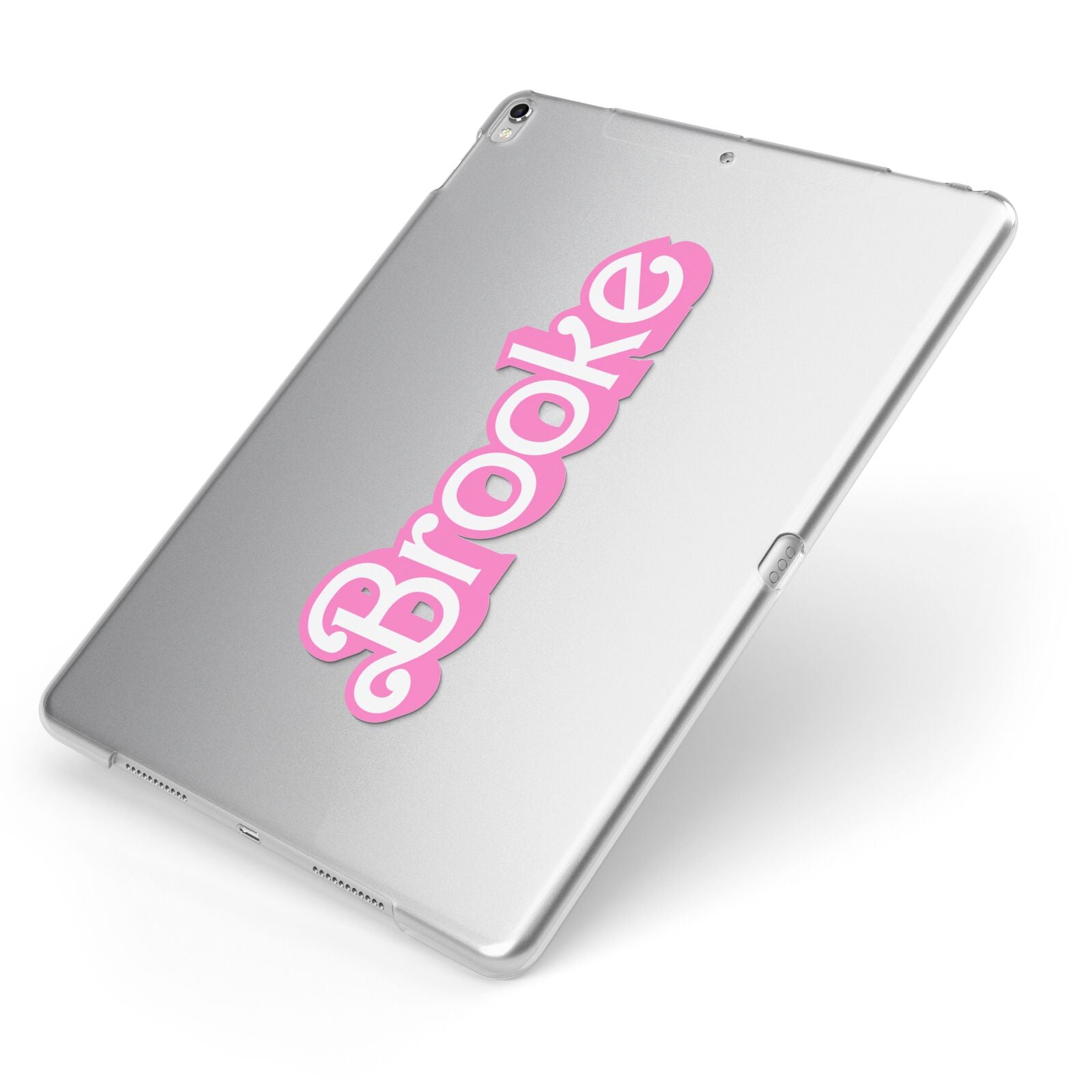 Dream Name Apple iPad Case on Silver iPad Side View