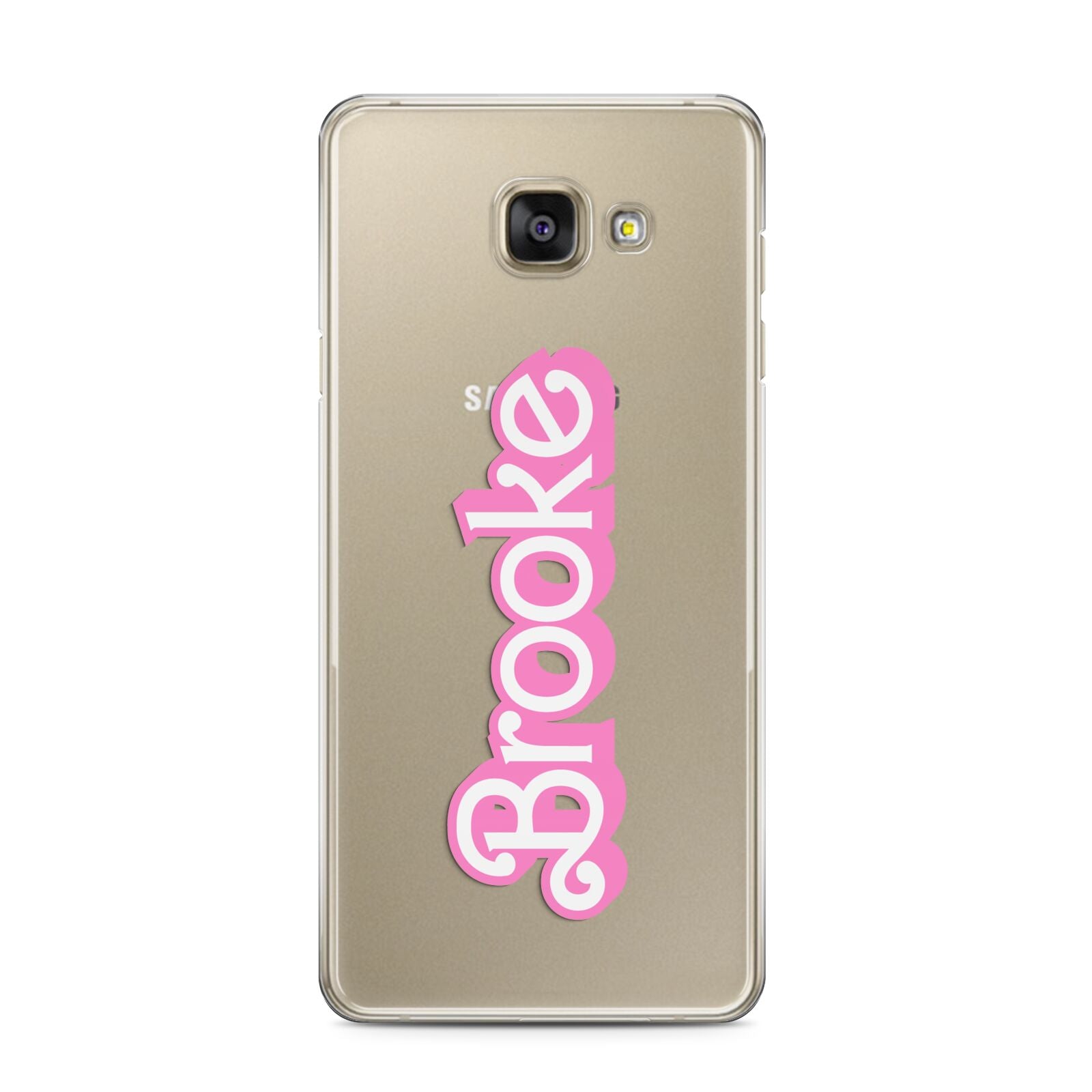 Dream Name Samsung Galaxy A3 2016 Case on gold phone