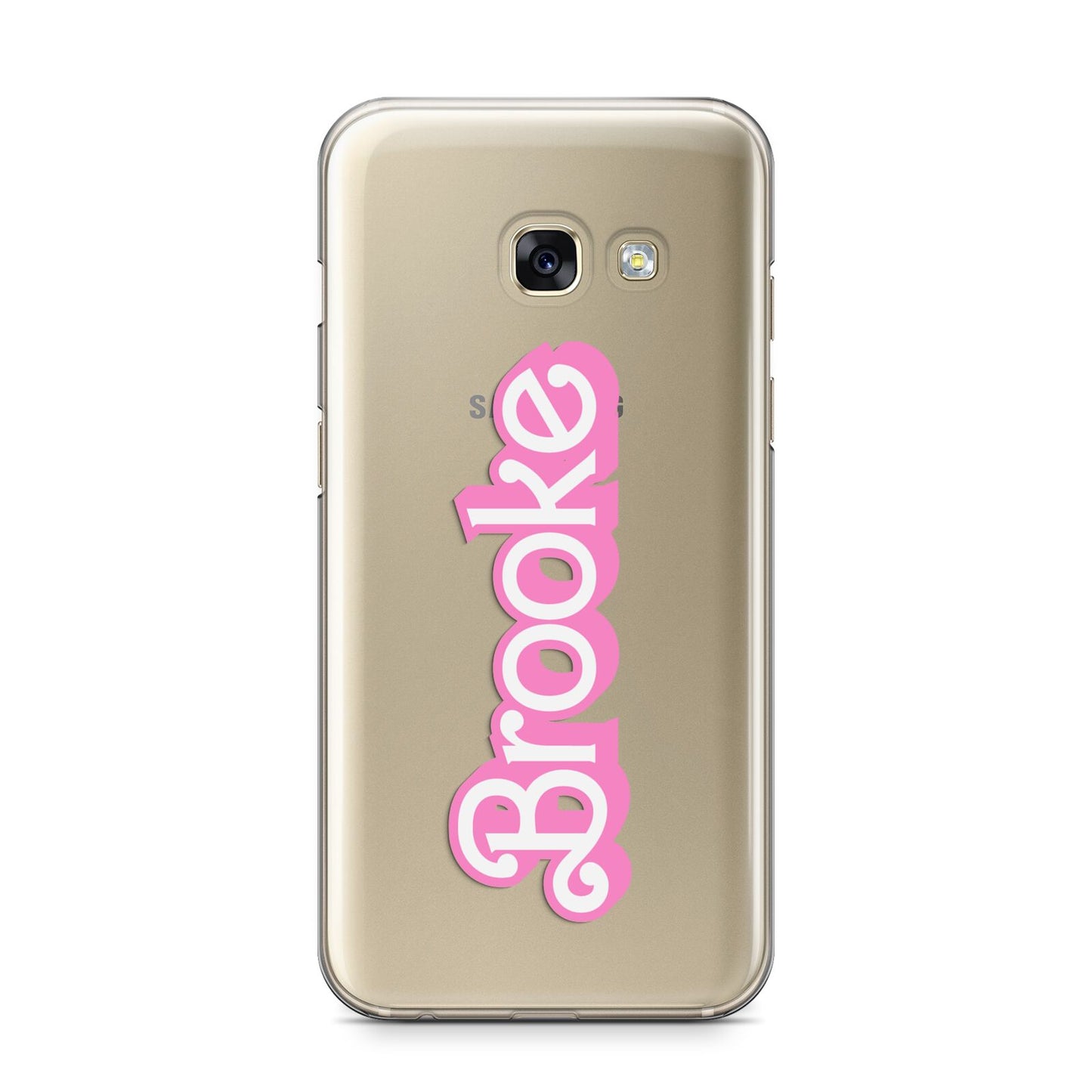 Dream Name Samsung Galaxy A3 2017 Case on gold phone