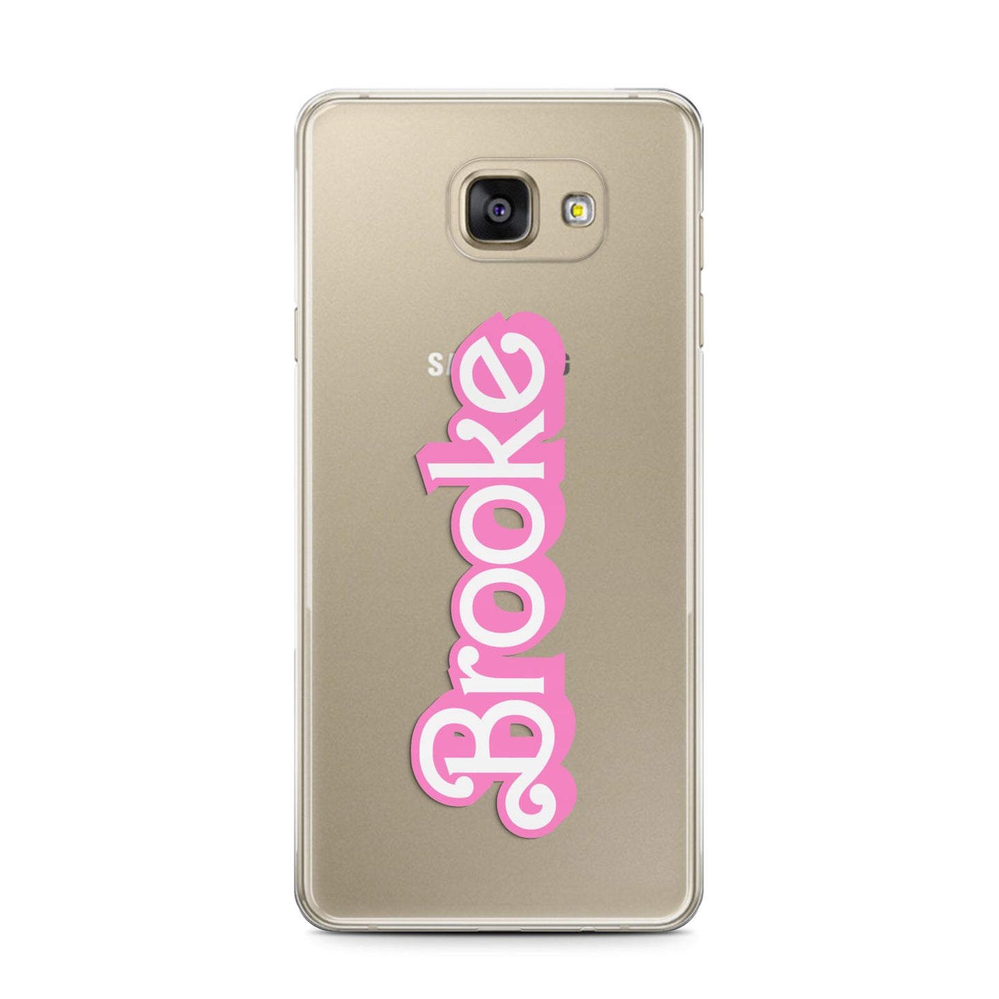 Dream Name Samsung Galaxy A7 2016 Case on gold phone
