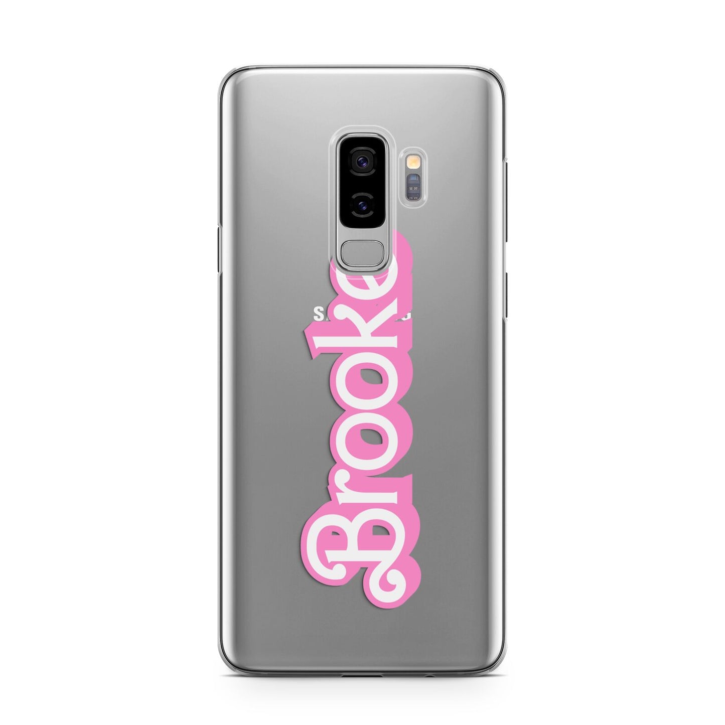 Dream Name Samsung Galaxy S9 Plus Case on Silver phone