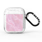 Dreamy Pink Marble AirPods Glitter Case
