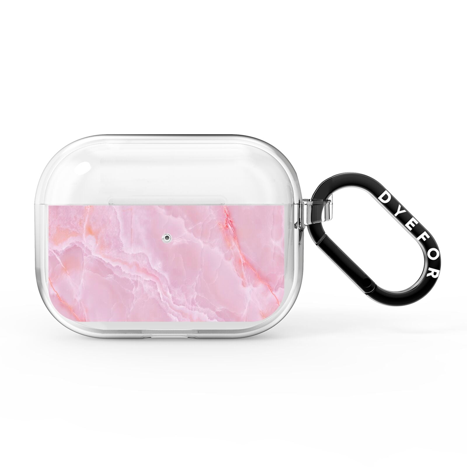 Dreamy Pink Marble AirPods Pro Clear Case
