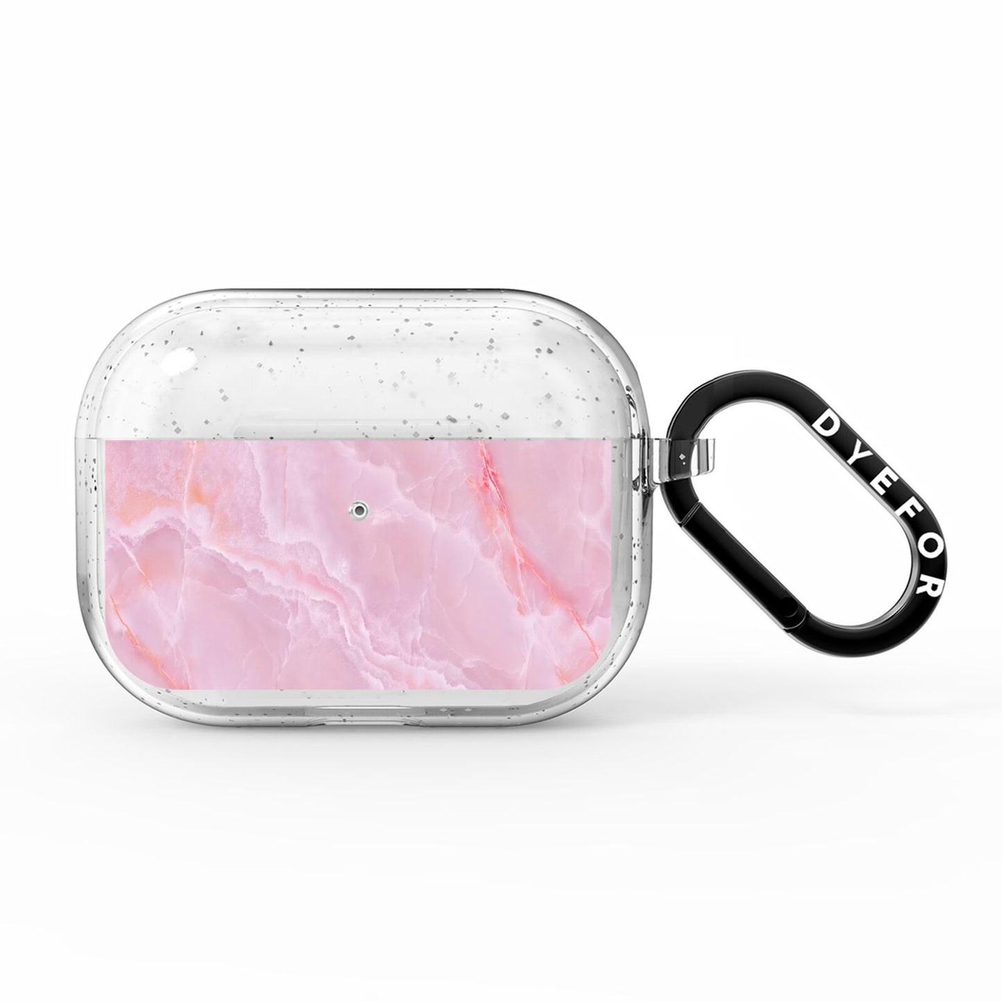 Dreamy Pink Marble AirPods Pro Glitter Case