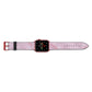 Dreamy Pink Marble Apple Watch Strap Landscape Image Red Hardware