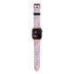 Dreamy Pink Marble Apple Watch Strap Size 38mm with Red Hardware