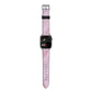 Dreamy Pink Marble Apple Watch Strap Size 38mm with Silver Hardware