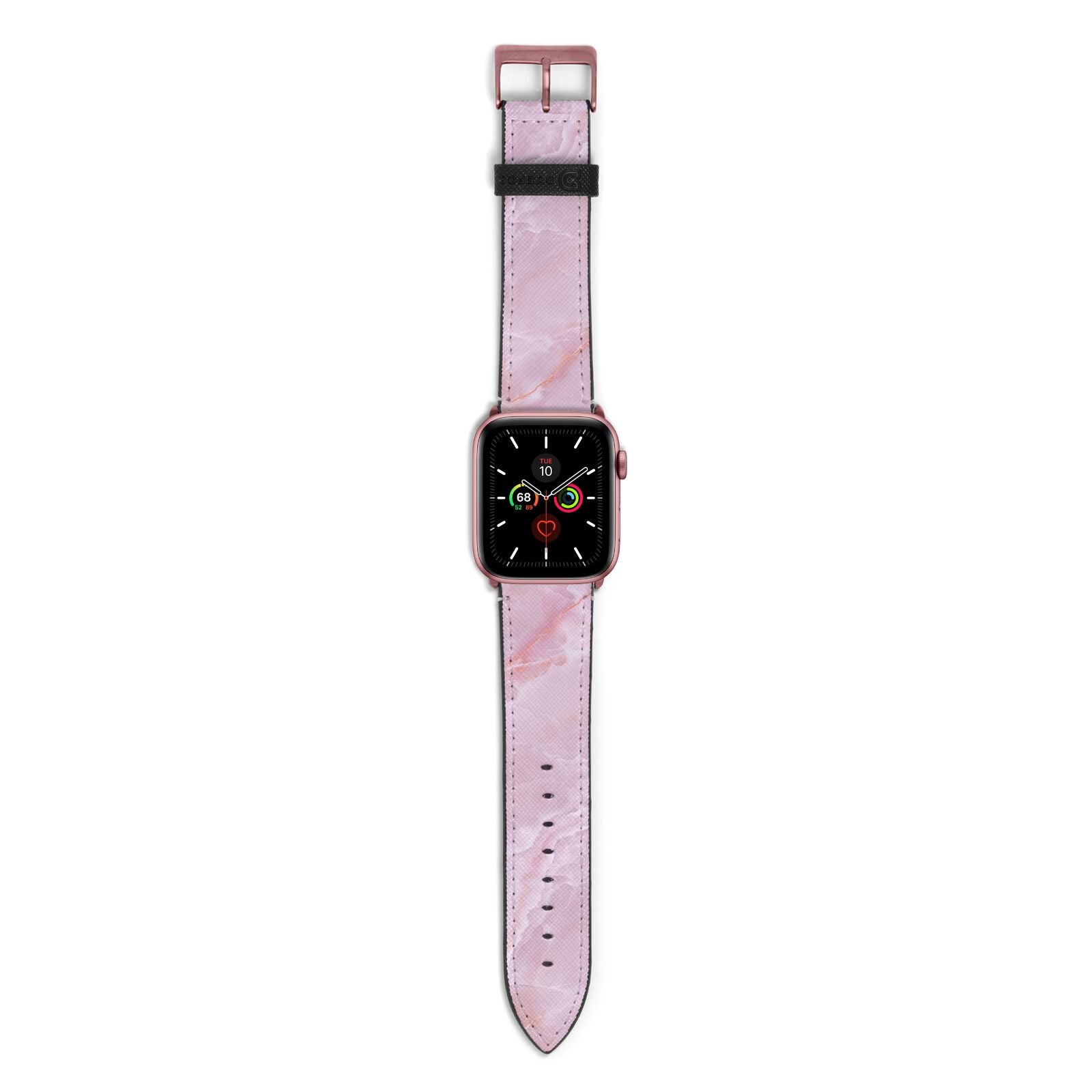 Dreamy Pink Marble Apple Watch Strap with Rose Gold Hardware