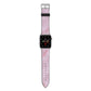 Dreamy Pink Marble Apple Watch Strap with Silver Hardware