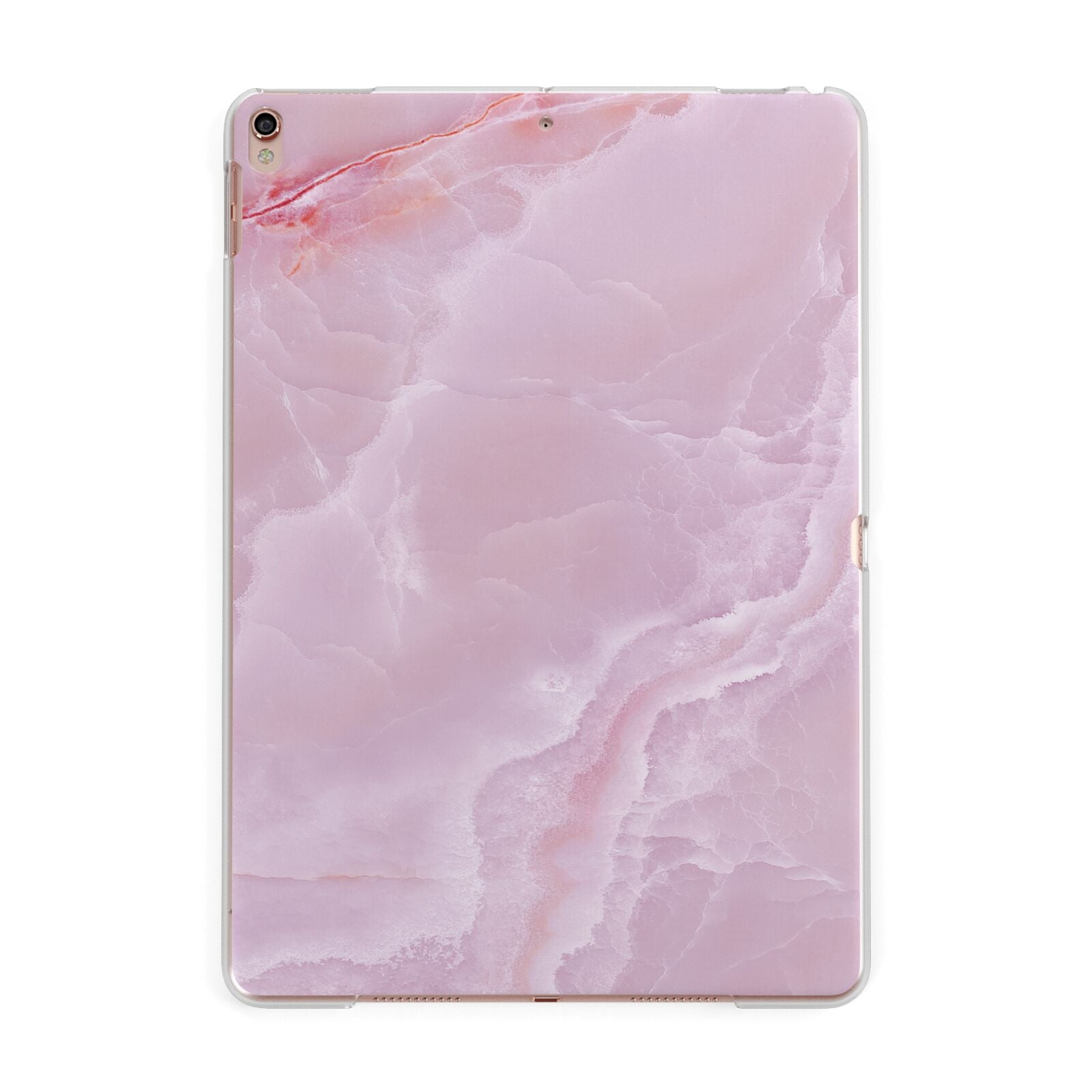 Dreamy Pink Marble Apple iPad Rose Gold Case