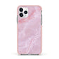 Dreamy Pink Marble Apple iPhone 11 Pro in Silver with Pink Impact Case