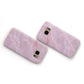 Dreamy Pink Marble Samsung Galaxy Case Flat Overview