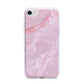 Dreamy Pink Marble iPhone 7 Bumper Case on Silver iPhone