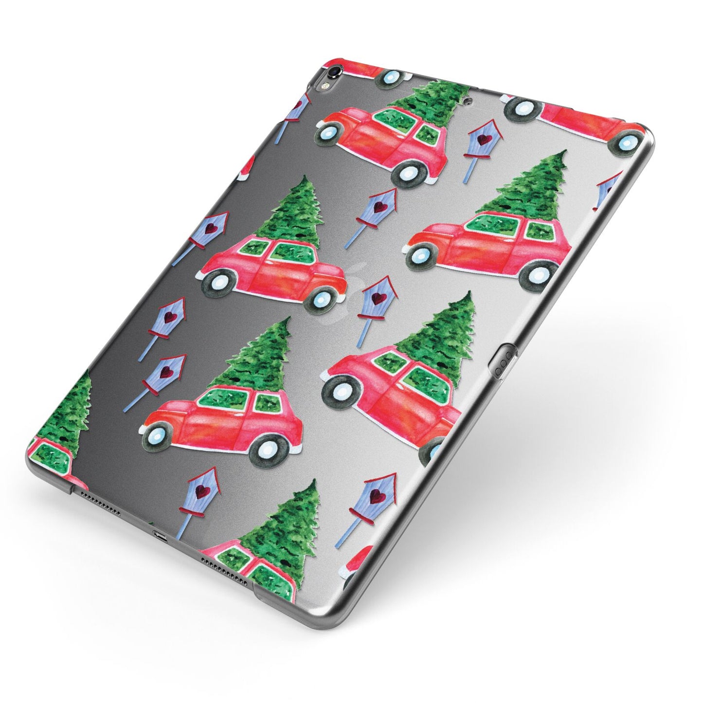 Driving home for Christmas Apple iPad Case on Grey iPad Side View