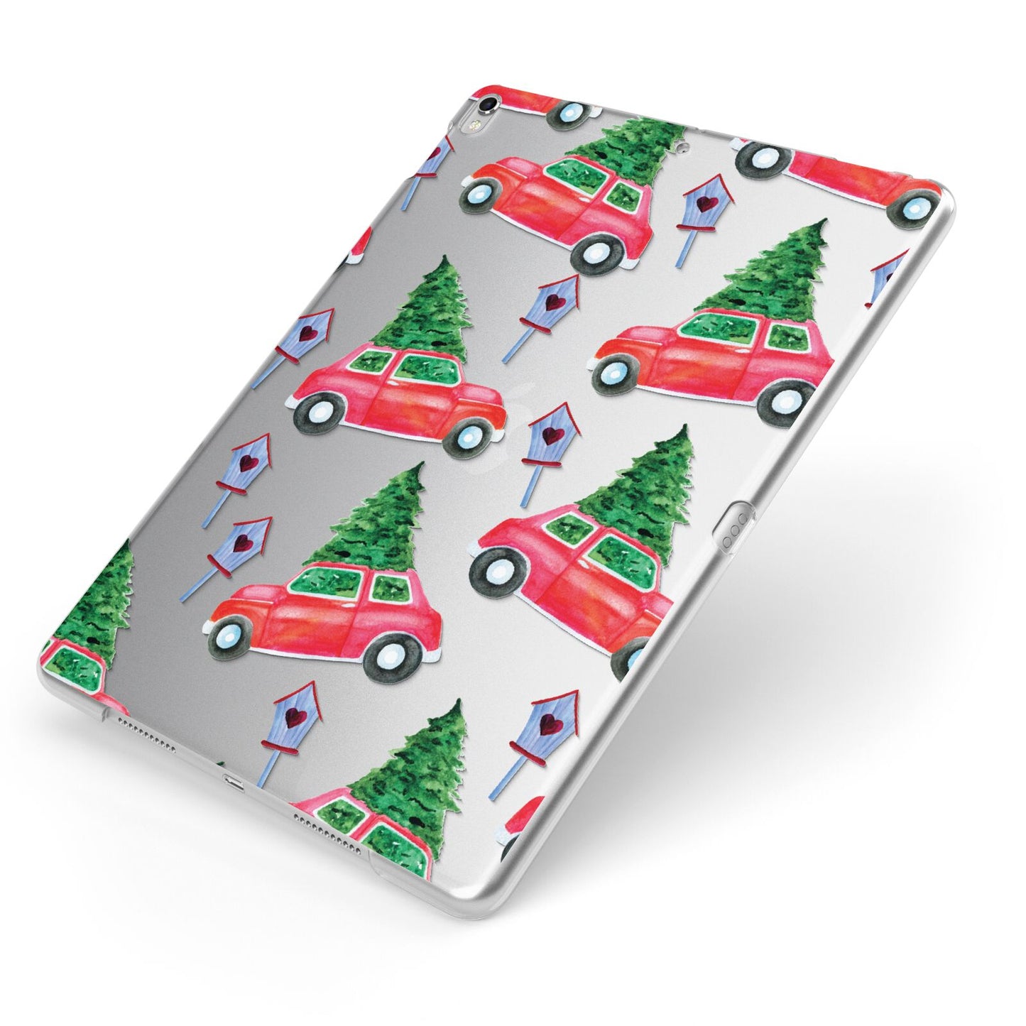 Driving home for Christmas Apple iPad Case on Silver iPad Side View