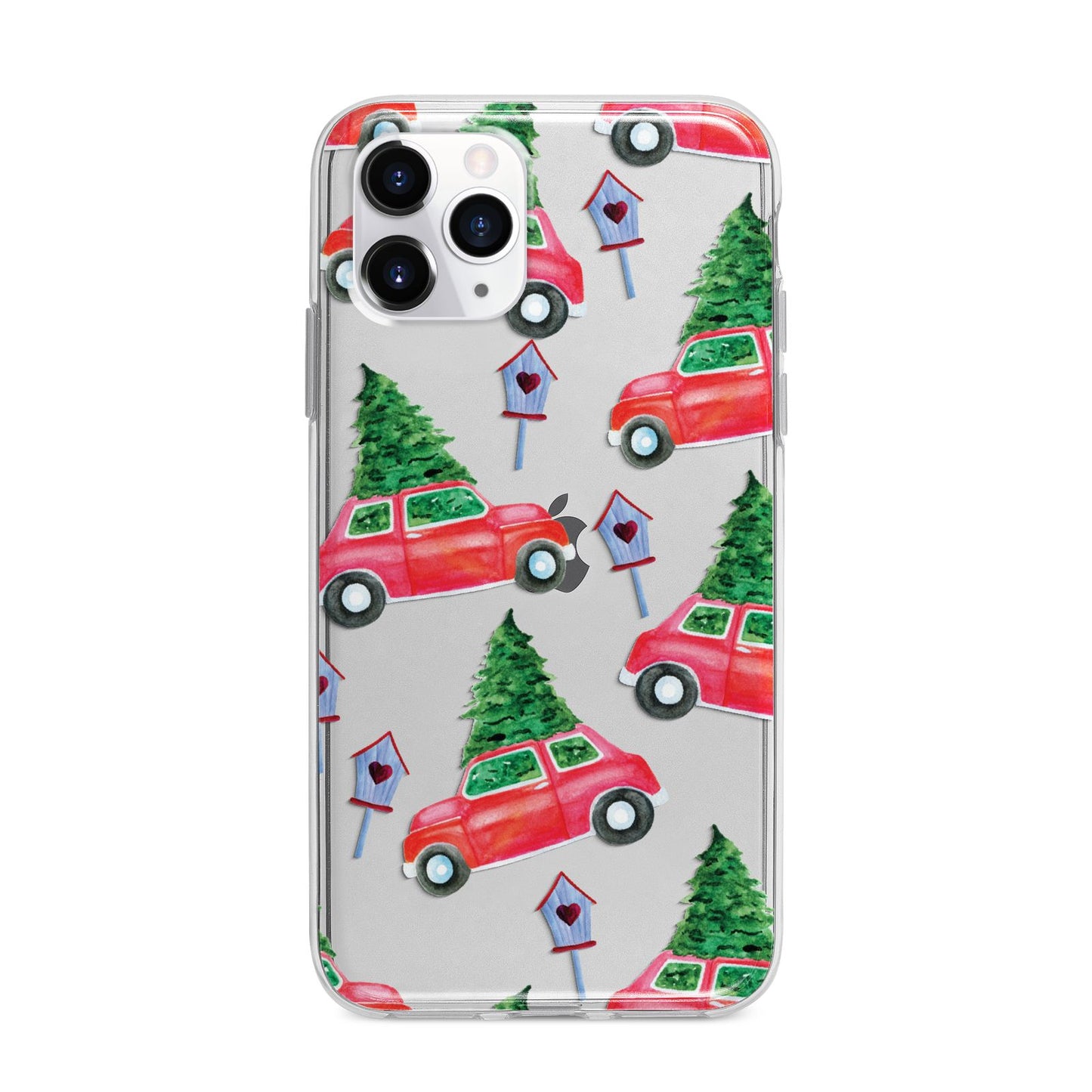 Driving home for Christmas Apple iPhone 11 Pro Max in Silver with Bumper Case
