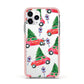 Driving home for Christmas Apple iPhone 11 Pro in Silver with Pink Impact Case
