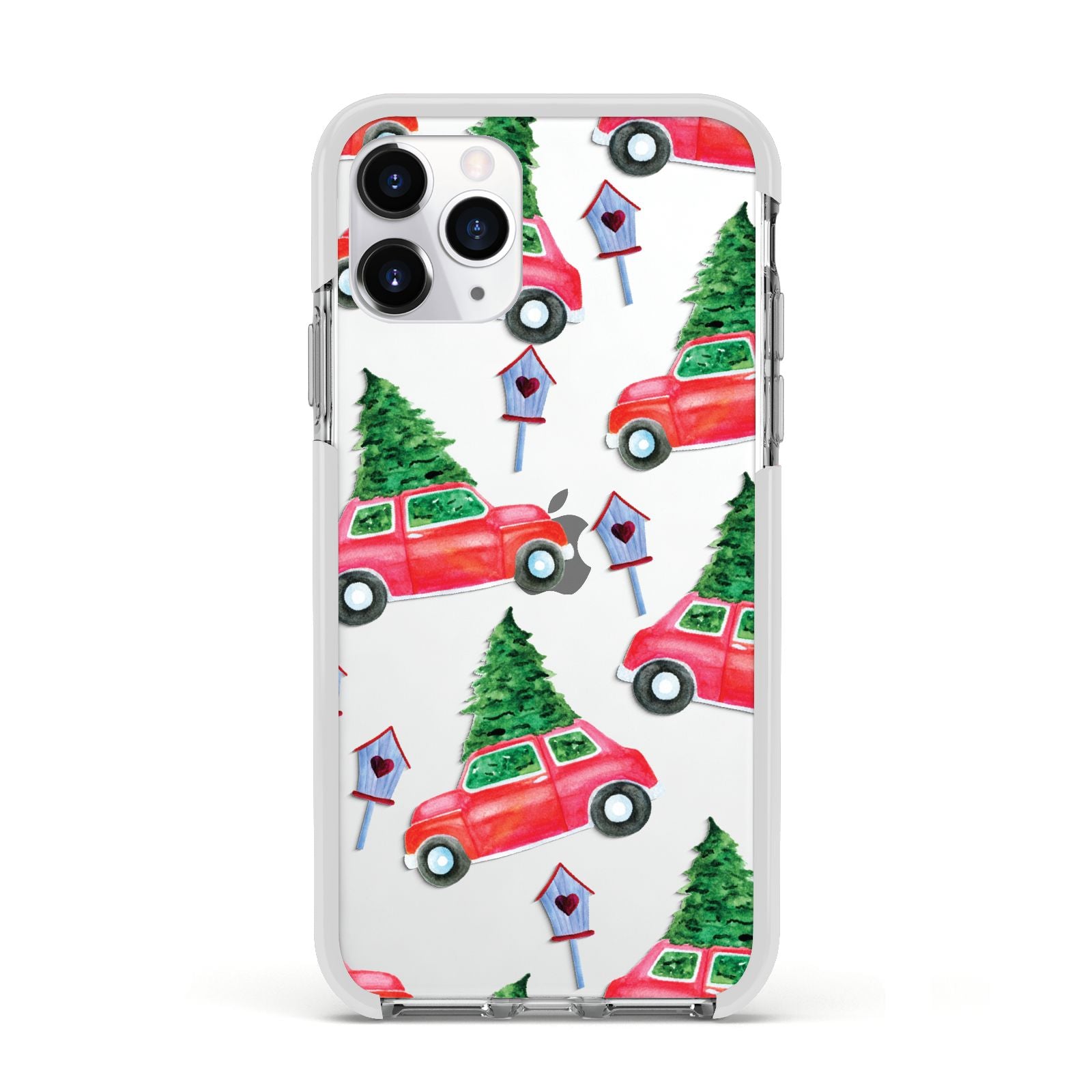 Driving home for Christmas Apple iPhone 11 Pro in Silver with White Impact Case