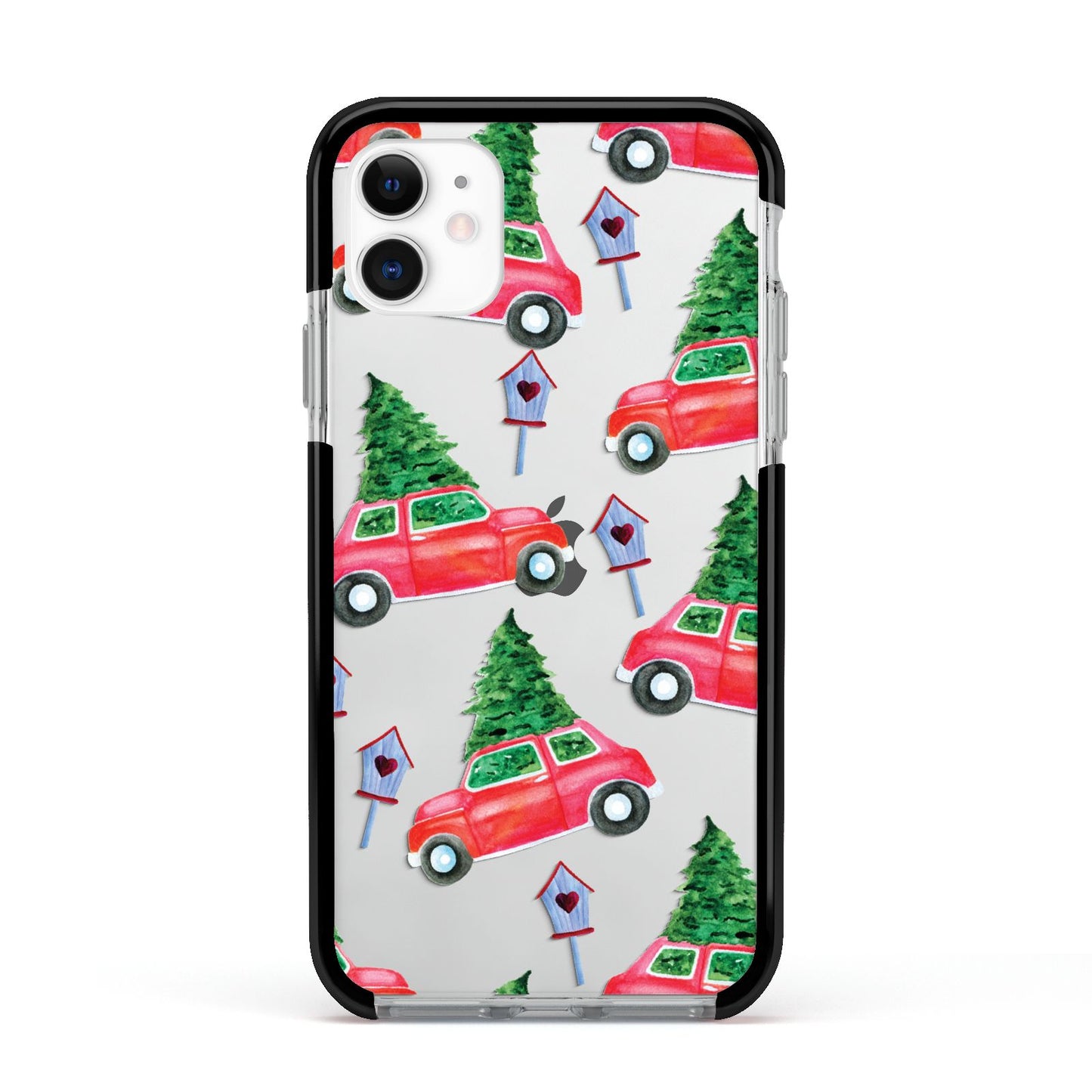 Driving home for Christmas Apple iPhone 11 in White with Black Impact Case