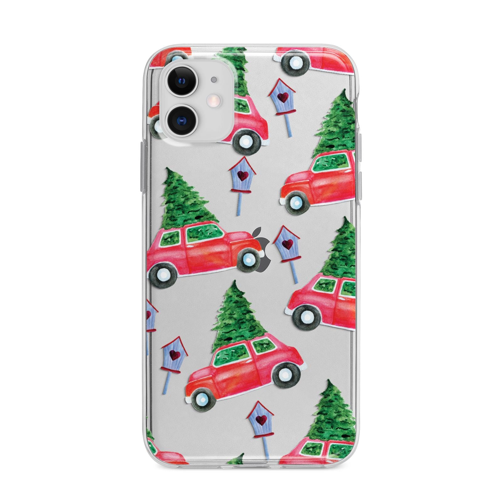 Driving home for Christmas Apple iPhone 11 in White with Bumper Case