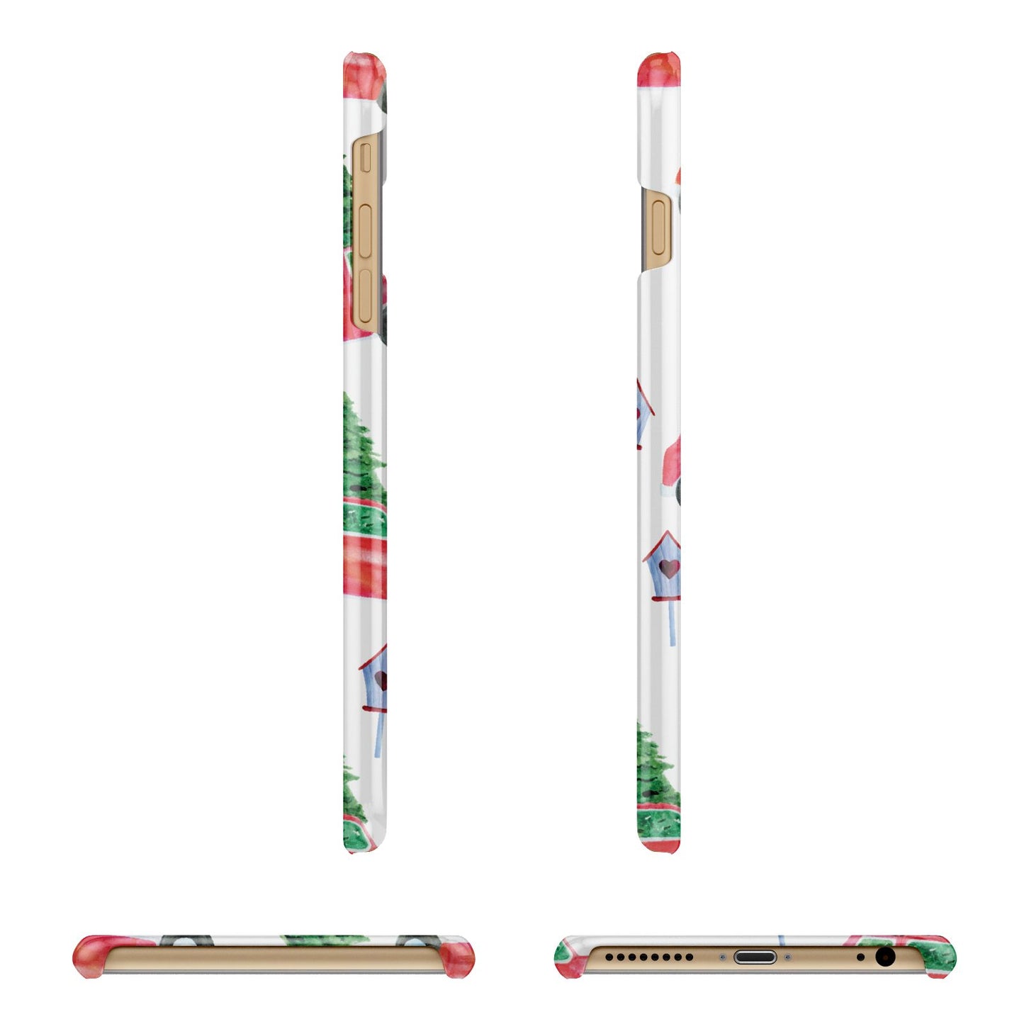 Driving home for Christmas Apple iPhone 6 Plus 3D Wrap Snap Case Angled Images