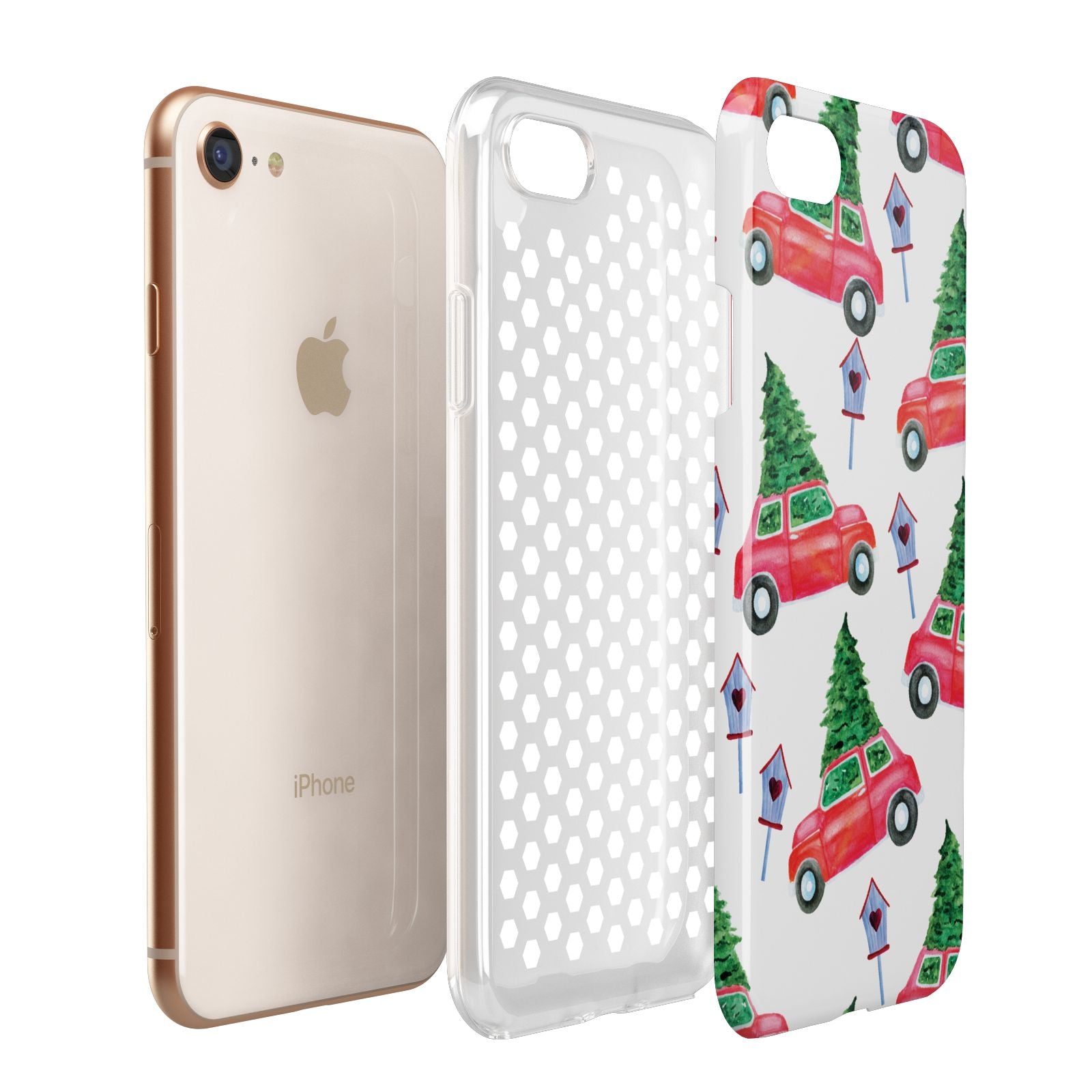 Driving home for Christmas Apple iPhone 7 8 3D Tough Case Expanded View