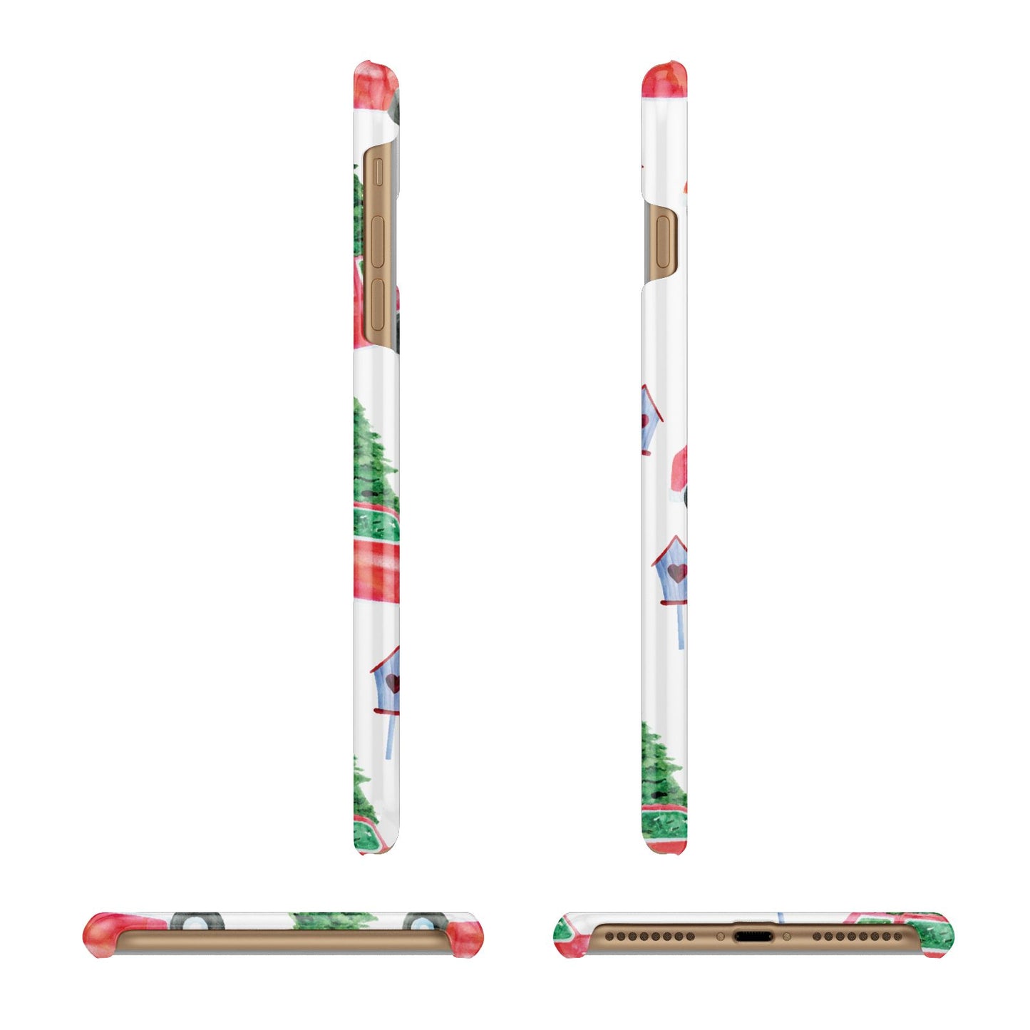 Driving home for Christmas Apple iPhone 7 Plus 3D Wrap Snap Case Angled Images