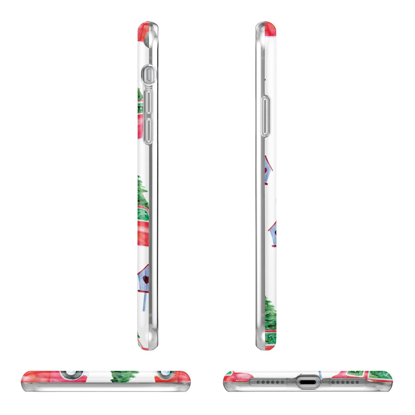 Driving home for Christmas Apple iPhone XR in White with 3D Wrap Tough Case Alternative Image Angles