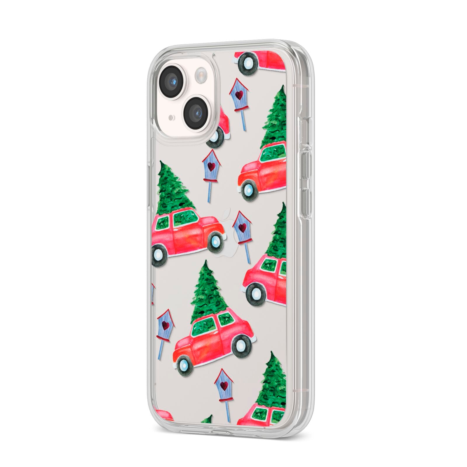 Driving home for Christmas iPhone 14 Clear Tough Case Starlight Angled Image