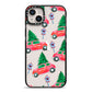 Driving home for Christmas iPhone 14 Plus Black Impact Case on Silver phone