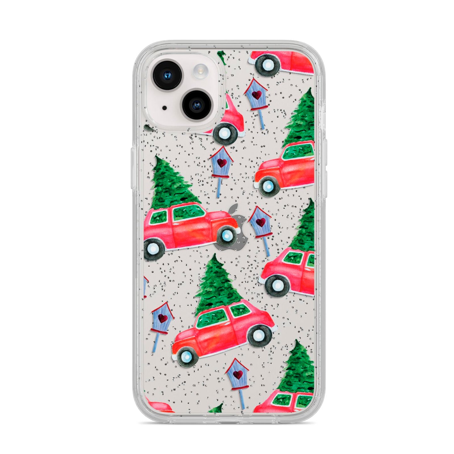 Driving home for Christmas iPhone 14 Plus Glitter Tough Case Starlight