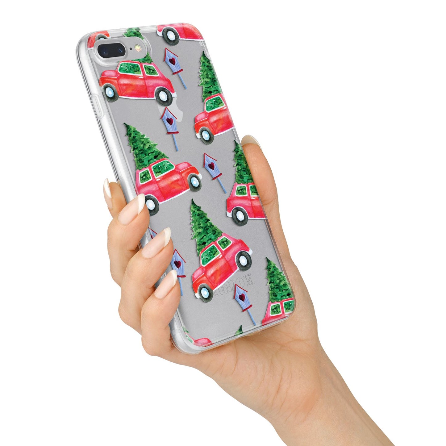 Driving home for Christmas iPhone 7 Plus Bumper Case on Silver iPhone Alternative Image