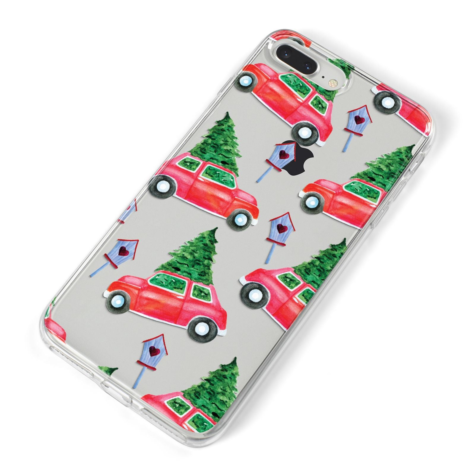 Driving home for Christmas iPhone 8 Plus Bumper Case on Silver iPhone Alternative Image
