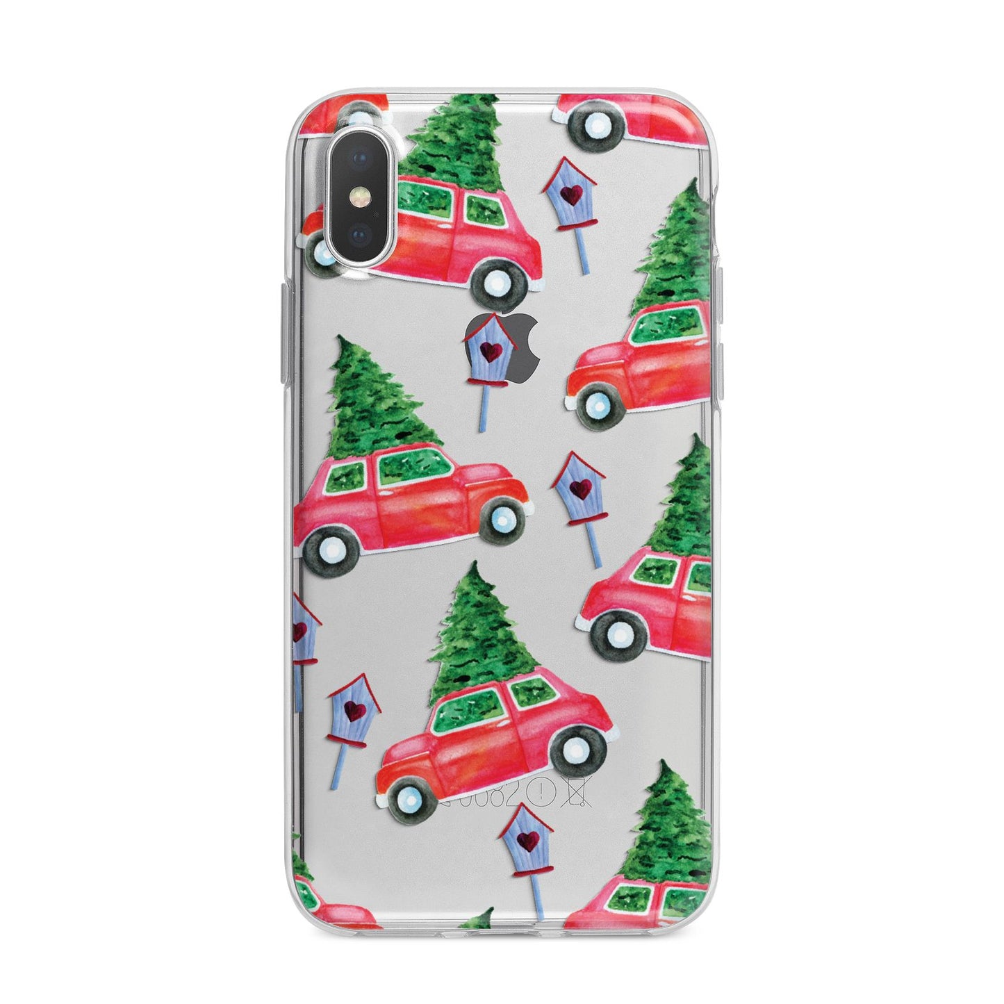 Driving home for Christmas iPhone X Bumper Case on Silver iPhone Alternative Image 1