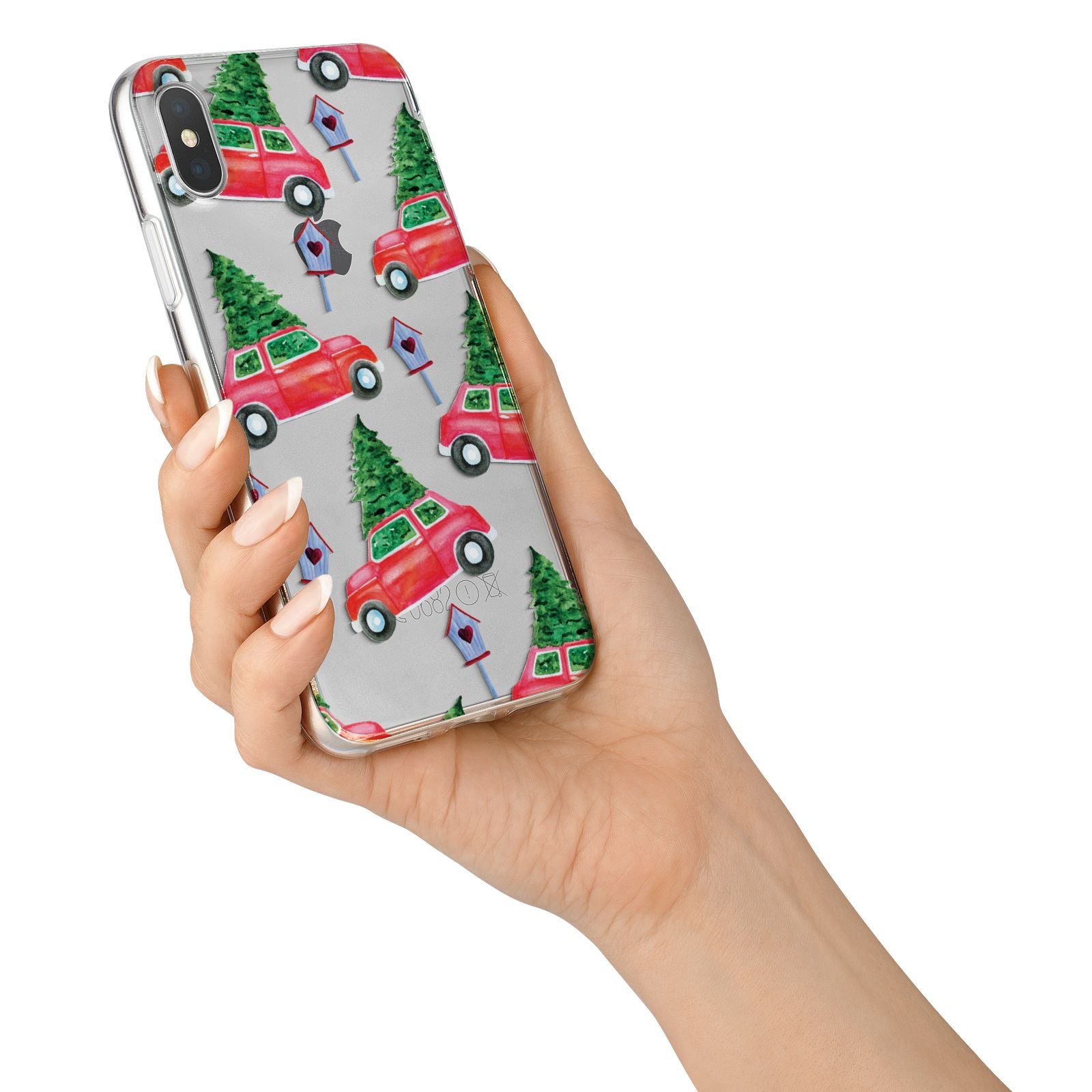 Driving home for Christmas iPhone X Bumper Case on Silver iPhone Alternative Image 2