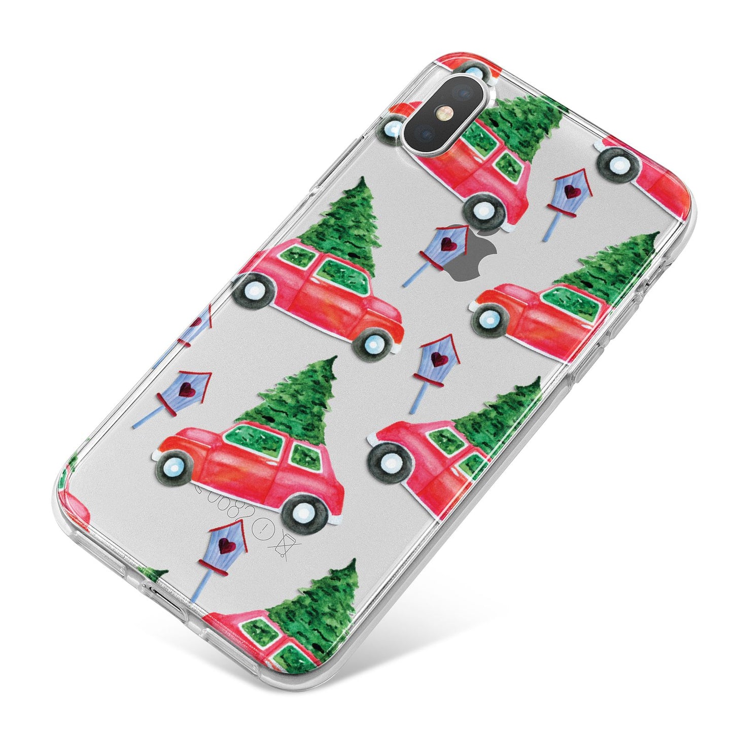 Driving home for Christmas iPhone X Bumper Case on Silver iPhone
