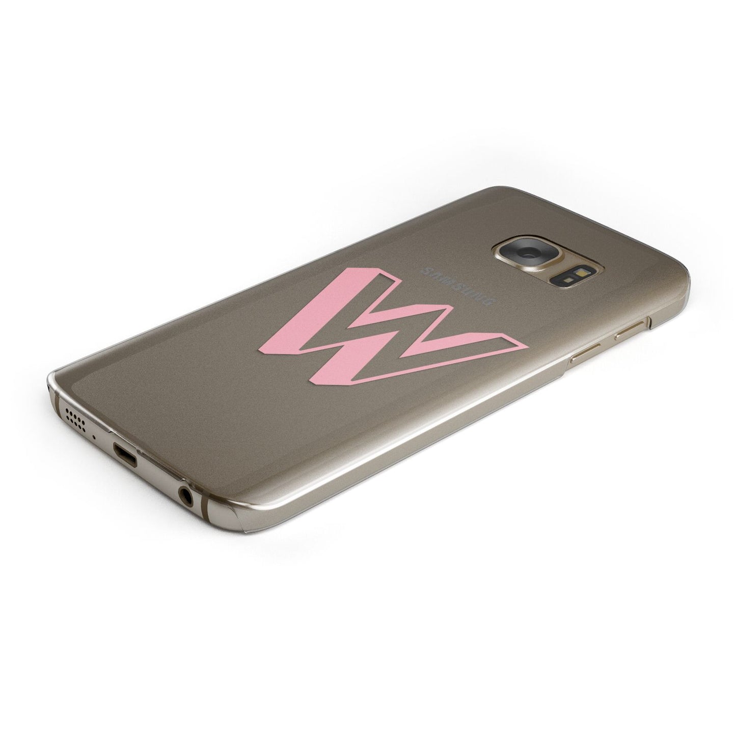 Drop Shadow Initial Samsung Galaxy Case Bottom Cutout