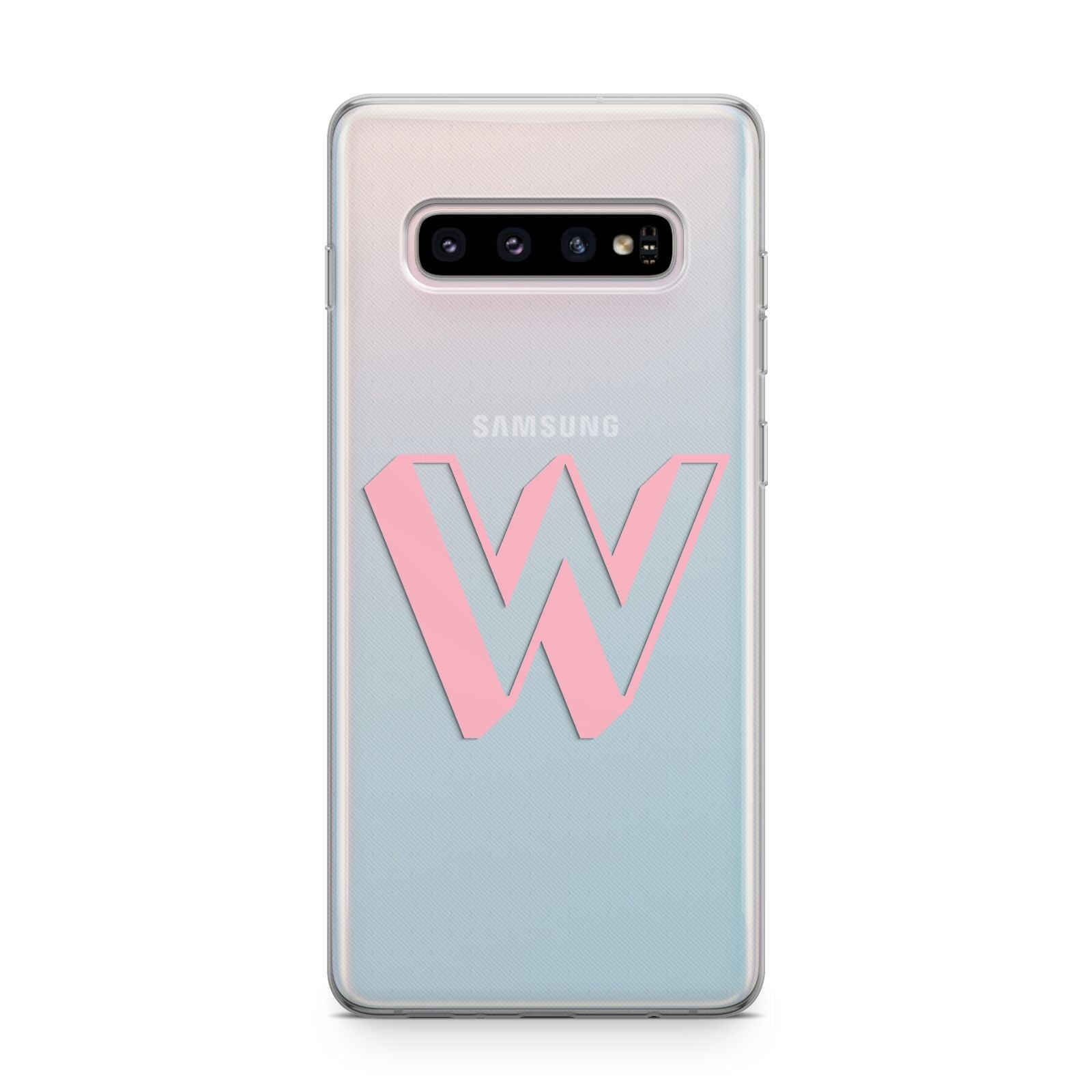 Drop Shadow Initial Samsung Galaxy S10 Plus Case