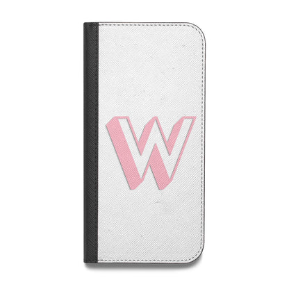 Drop Shadow Initial Vegan Leather Flip Samsung Case